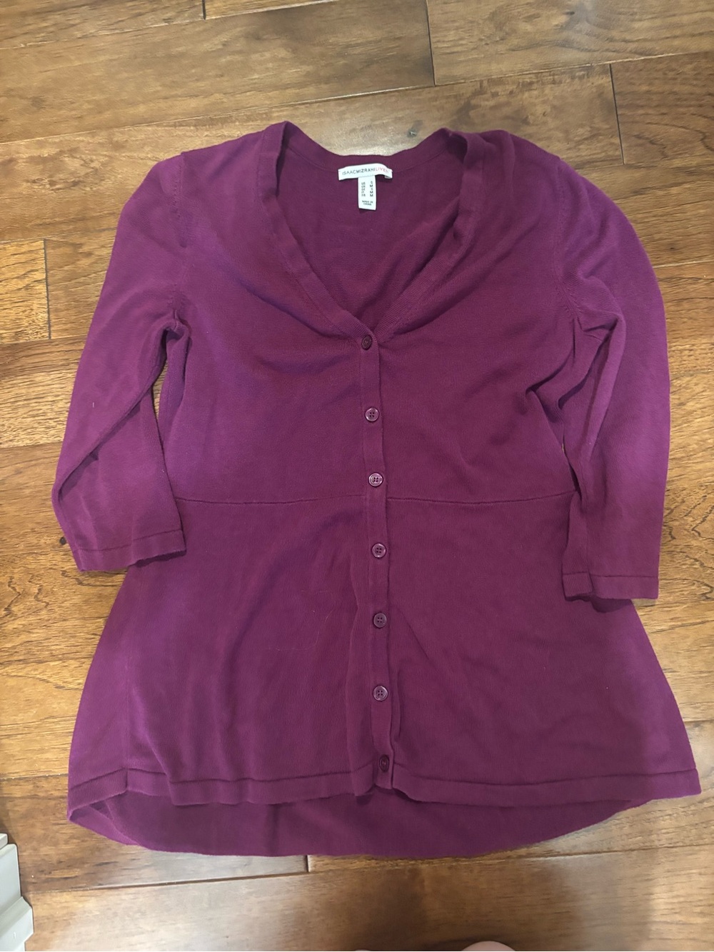 Isaac Mizrahi Purple V-Neck Sweater